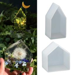 Geometria Casa Forma Molde para Fazer Jóias, Ferramenta de Arte DIY, Fundição Artesanal, Epoxy Decoração Home, Argila Do Polímero, Sabão De Concreto - Image 4