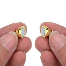 Fechos Magnéticos De Cobre Para Fazer Jóias Forma De Bola, Conexão De Colar, Pulseira De Couro DIY, 5 Conjuntos, 6mm, 8mm, 10mm, 12mm, 14mm - Image 5