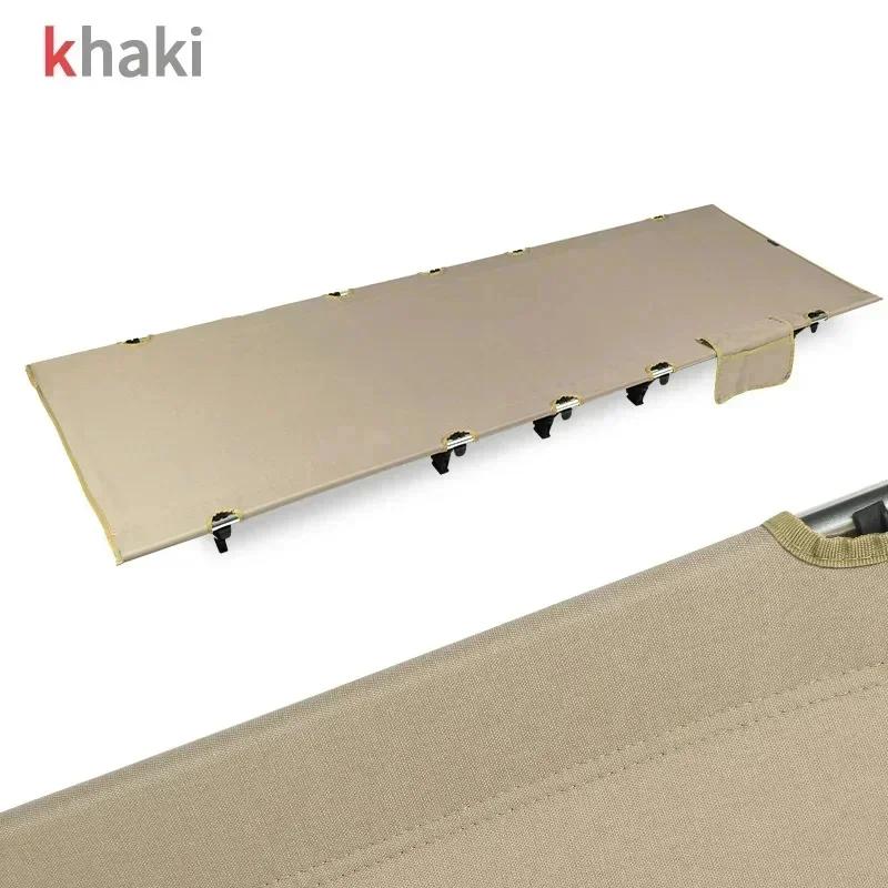 Cama dobrável leve ao ar livre portátil cama de acampamento simples cama militar acompanhando almoço acampamento simples cama lazer - Image 1