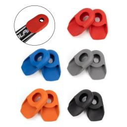 2x capa de silicone anti-estiramento braço manivela da bicicleta mtb mountain bike protetor caso bicicleta de estrada durável manivela braço protetor cobre - Image 4