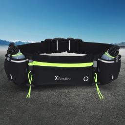 Cinto de hidratação com múltiplos bolsos, suporte de garrafa de água, alça ajustável, bolsa de cintura para homens e mulheres - Image 5