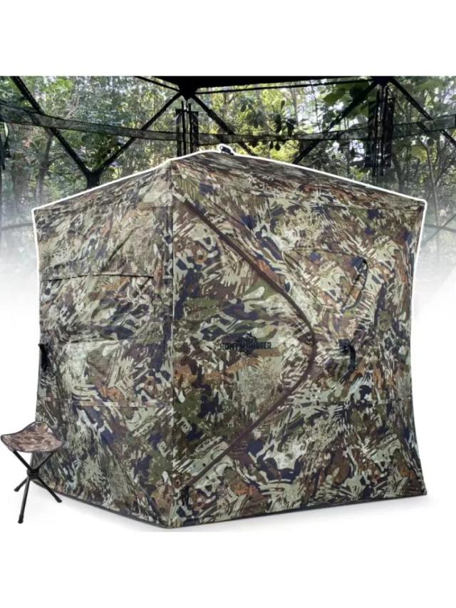 Ao ar livre 2-3 pessoas acampamento automático caça camuflagem tenda portátil assistindo pássaro espectador desobstruído jogo de visualização privado