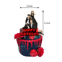 The Vampire Diaries Tema Festa Suprimentos para Crianças, Banner de Aniversário, Balão, Decorações de Bolo, Baby Shower, DIY, Feriado, 1 Conjunto - Image 4
