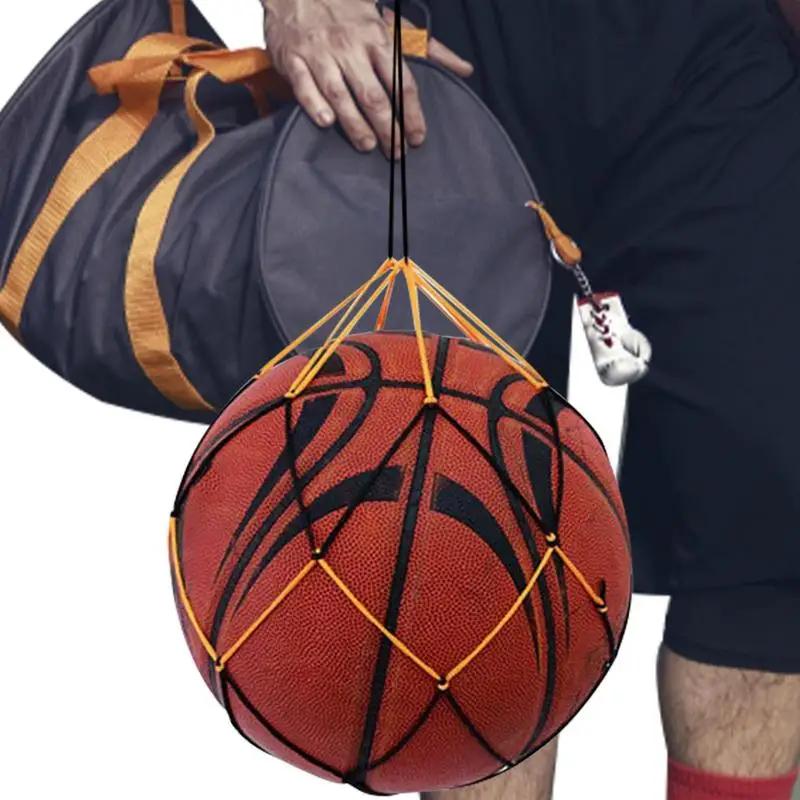 Único Heavy-Duty Mesh Ball Carry, Basquete Carry, Armazenamento Net Bag, suporte do futebol, bolas de futebol, basquete - Image 1