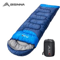 BISINNA Saco de dormir de acampamento ultraleve à prova d'água inverno quente envelope mochila sacos de dormir para viagens ao ar livre caminhadas - Image 1