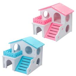 hamster villa pequenos animais estimação gaiola acessórios brinquedo mastigar para furão coelho - Image 1