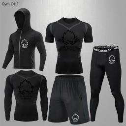 kimono jiu jitsu camisa tailandesa jiu jitsu rashguard Ginásio de fitness para compressão dos homens goku ternos do esporte correndo treino masculino jogging exercício treinamento seco ajuste conjuntos rashguard - Image 4