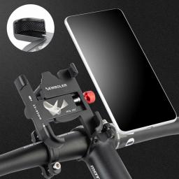 Suporte para montagem de telefone NEWBOLER MTB suporte para bicicleta 360° giratório ajustável de alumínio para bicicleta suporte para telefone antiderrapante suporte de ciclismo - Image 6