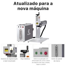 Máquina de marcação a laser de fibra Cloudray no Brasil Warehouse Fiscal Free Raycus Laser Fonte 30W 50W 60W JPT M7 Para o tamanho do campo de marcação de jóias a laser de metal diy personalizado de 110 a 300 - Image 4