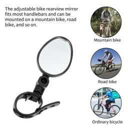 Universal bicicleta auxiliar espelho retrovisor, 360 graus de rotação, grande angular, espelho convexo, Bike Mount, guidão - Image 5