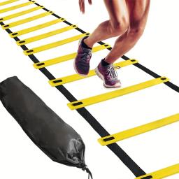 Escadas de agilidade, tiras de nylon para treinamento de velocidade e flexibilidade esportiva, equipamento de escada de energia para treinamento de futebol - Image 1