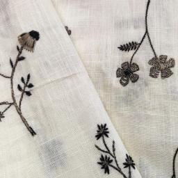 Tecido artesanal do bordado do algodão do linho, Tecido DIY para vestidos e decoração Home, por quintal - Image 5