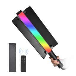 Luz LED RGB portátil com ecrã, portátil, RGB, Efeitos de luz, suporte para controlo sem fios, 50W, 95Ra, 2800K-6800K, 9 FX - Image 1