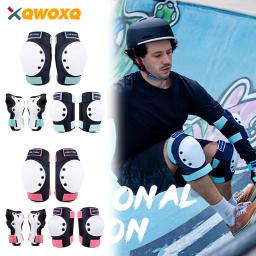6 pçs/set protetor de patinação profissional para adolescentes adultos ciclismo escalada joelho cotovelo pulso mão equipamentos de proteção - Image 1