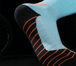 Esgrima meias coloridas de algodão completo acessórios do equipamento do esporte das mulheres dos homens equitação correndo ciclismo profissional esgrima meias - Image 5