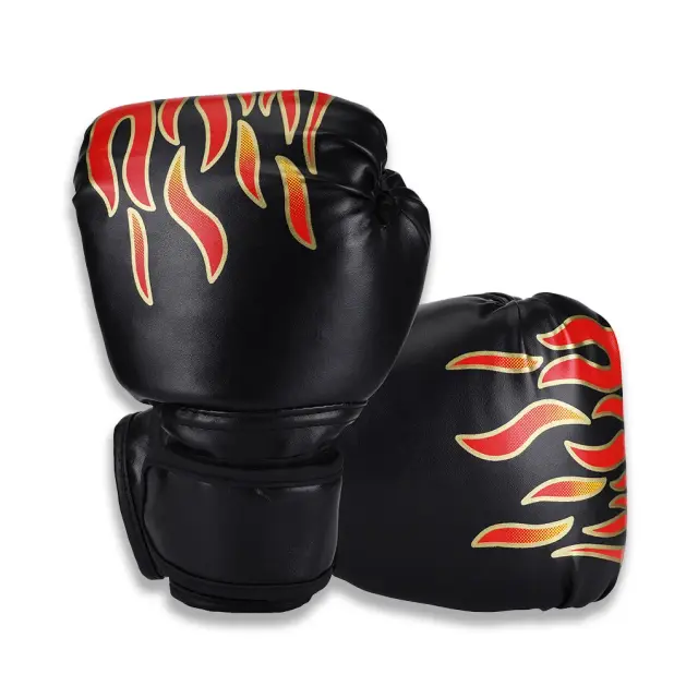 Luvas de Treinamento Profissional PU para Crianças de 5 a 12 Anos - Ideais para Boxe, Sparring, Muay Thai e Karatê, Respirável e Confortável