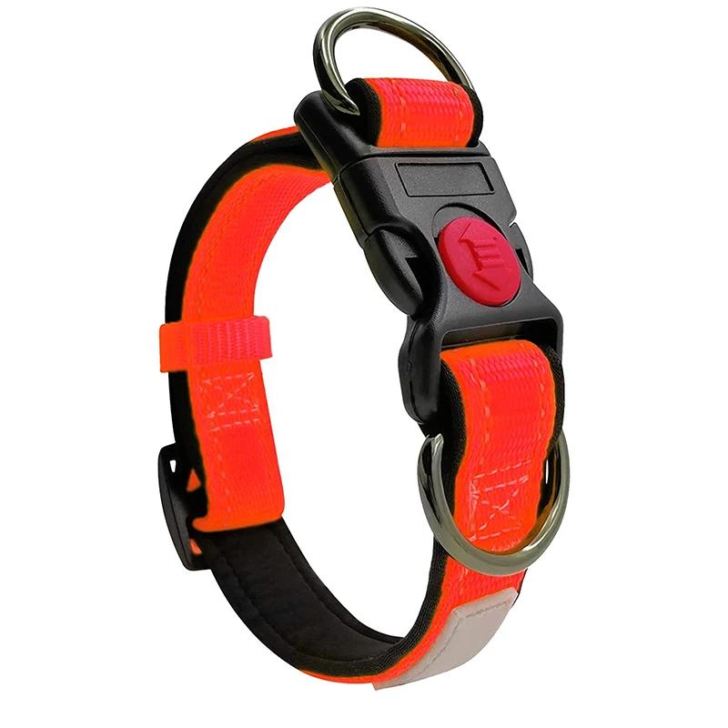 Ajustável Nylon Neck Collar para cães, coleiras tampa, conjunto de tração, correntes reflexivas, Pet fornecimentos, grande, médio, pequeno - Image 1