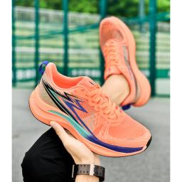 Sapatos masculinos de absorção de choque, ultraleves, placa de carbono, pipoca esportiva, corrida, tamanho grande, moda masculina, verão, 2022 - Image 2
