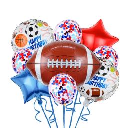Balão de alumínio estilo disney para crianças, bola de futebol americano, brinquedo aniversário - Image 4