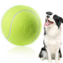 Bola de borracha para o cão mastigar brinquedo, pet acessórios do treinamento, engraçado, tamanho grande, 24cm - Image 2