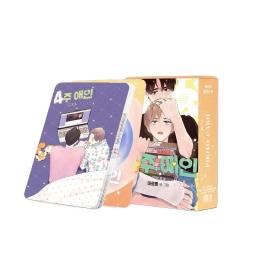 Cartões coreanos da coleção BL Manhwa Photocard, Amantes do Cartão Lomo, Personagens de Quadrinhos, HD, Presente Kawaii, 4 Semanas, Conjunto 55 Pc - Image 5