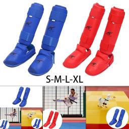 Caneleiras de boxe perna instep protetor kickboxing almofadas engrenagem protetora artes marciais mma para crianças adultos equipamentos apoio - Image 3