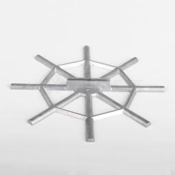 5 PCS Silver Resonator Guitar Spider Shape Bridge Cover 235mm Dia - Image 4