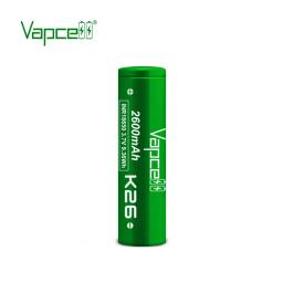 Vapcell vapcell k26 inr18650 2600mah 25a recarregável li-ion 3.7 baterias célula para lanterna - Image 3