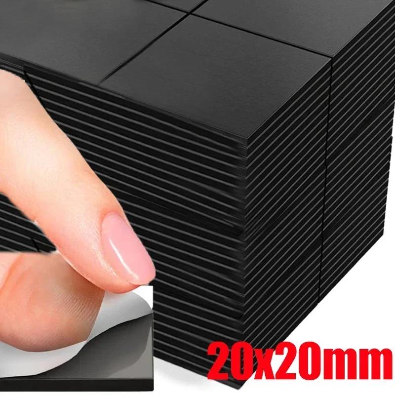 Ímãs quadrados auto-adesivos, Folha magnética macia para uso doméstico, Escritório, Adesivos flexíveis, Craft Frigorífico Decor, 20pcs - Image 1
