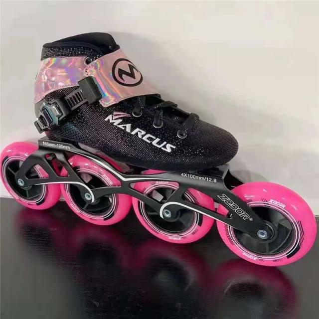 Patins de Velocidade Inline Zodor Marcus para Iniciantes - Ideal para Prática Diária com Base de Rodas 4x110mm