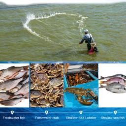 Rede de pesca de três camadas para peixes, malha armadilha, equipamentos ao ar livre - Image 5