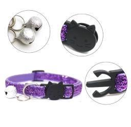 Gato colar com sino para gatos cão de estimação gatos coleira de cão super brilhante acessórios para gatos pequenos cães gatinhos teddy bomei - Image 4