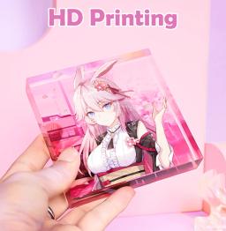 Bloco de logotipo acrílico personalizado, blocos de fotos com impressão uv, bloco de imagem acrílica personalizado, tijolos acrílicos de anime - Image 3