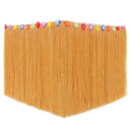 Saia De Mesa De Cor De Palha Tropical, Decorações De Festa Havaianas, Decoração De Casamento De Aniversário, Festa Temática De Verão, Suprimentos De Piquenique Em Casa - Image 6