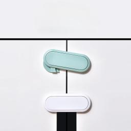 3/5/10 pçs gaveta das crianças trava de segurança porta do armário proteção bebê anti pitada mão invisível bloqueio porta oposta guarda-roupa bloqueio - Image 2