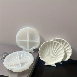 Molde De Silicone De Armazenamento Concreto Shell, DIY Gesso Shell - Image 4