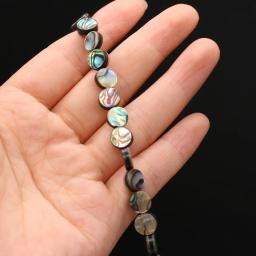 Natural Forma Redonda Mãe de Shell Pérola, Exquisite DIY Fazer Jóias, colar elegante e Pulseira Acessórios, 5PCs - Image 6