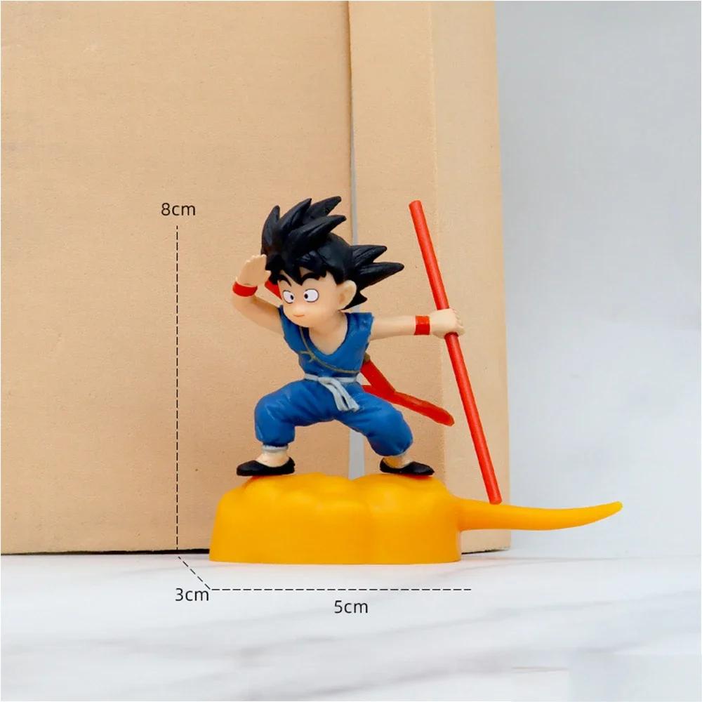 Figura de anime dos desenhos animados dragon ball z crianças brinquedos boneca kawaii goku modelo acessórios brinquedo das crianças presente figuras ação hobbies - Image 1