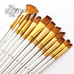 Artista Pintura Pincéis Set, Óleo Acrílico, Aquarela, Guache, Pintura, Suprimentos Profissionais, 13Pcs - Image 1
