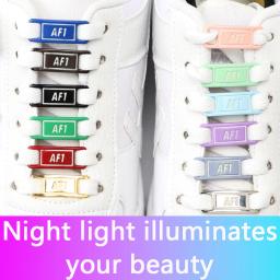 AF1 Metal Buckle Cadarços, Encantos Cadarço, Acessórios de Sapato, Sapatilhas Kits Aplicável, Air Force One, Sapatos Decorações, Moda - Image 3