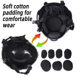 Destacável rosto completo Airsoft capacete e máscara, Paintball óculos, capacete rápido - Image 3