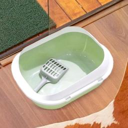 Open Top Pet Litter Box, Bandeja Bedpan, Grande Espaço, Fácil de Limpar, Recipiente De Areia Do Banheiro, Pequeno e Grande Gato, Gatinho e Gatos - Image 2