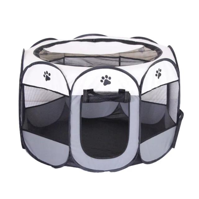 Barraca Dobrável Portátil para Gatos e Cães - Casa Ideal para Excursões ao Ar Livre com Montagem Rápida e Espaço Amplo