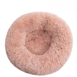 Ninho redondo de pelúcia longo para pet, criativo macio e confortável, cama para cães e gatos, pet pet pet pet, inverno - Image 4