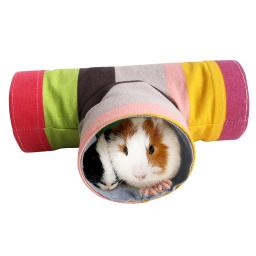 Túnel de lona dobrável para pequenos animais, túnel de esconderijo, tubos de pet, treinamento hamster, cobaias - Image 6
