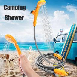 Chuveiro de acampamento 10/12l balde de água 12v bomba caminhadas viagem ao ar livre banho elétrico mostrar planta rega lavadora carro pet limpeza - Image 3