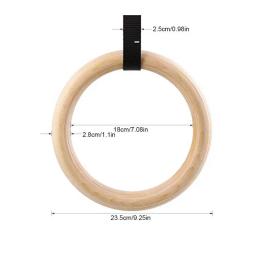 Anel Ginástico De Madeira Para Treinamento De Força, Equipamento De Ginástica Em Casa, Treino De Corpo Inteiro, Esportes, 1Pc - Image 5