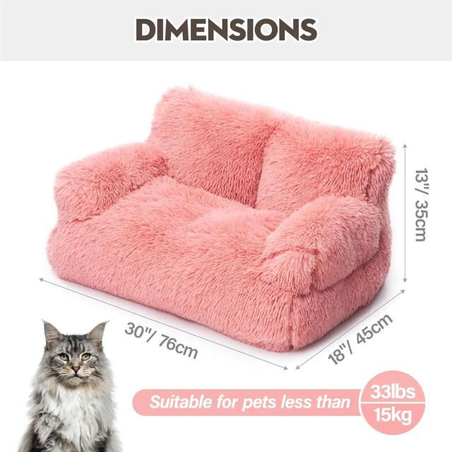 Sofá-cama lavável para gatos e cães pequenos: cama confortável para dormir e relaxar em casa
