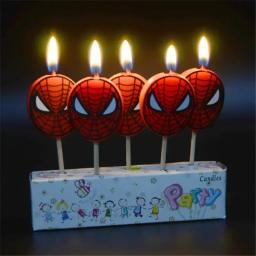 Disney Spiderman Aniversário Velas, Bolo Toppers, Fontes Do Partido, Decoração Do Casamento, Baby Shower, Presentes Para Crianças, Brinquedo - Image 3