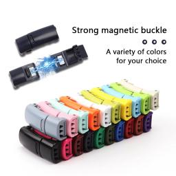 Sapato magnético laços clipe sem laços, Laços elásticos planos para tênis, Laços de borracha, Stretch Shoestrings - Image 4
